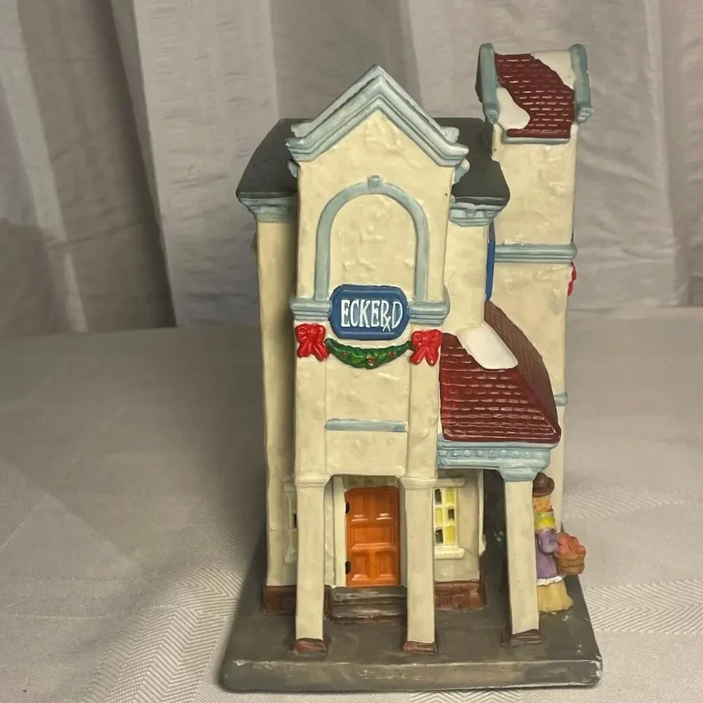 Vintage Eckerd Drug Store Christmas Village Pharmacy Building Rare 7.5
